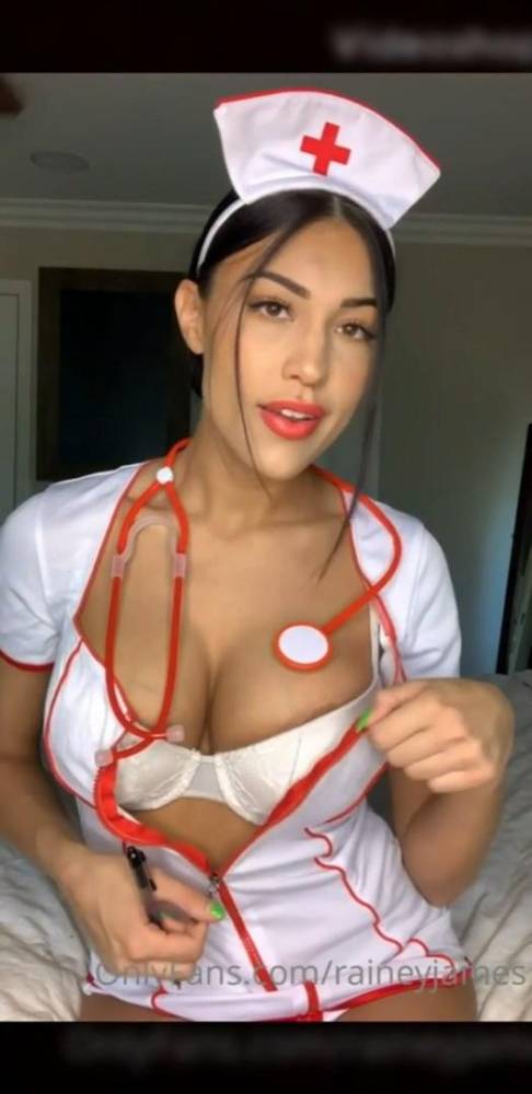 Full Video : Rainey James Nude Nurse Cosplay Cumshot OnlyFans - #2