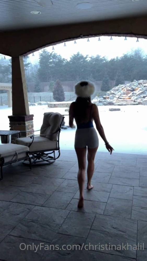 Christina Khalil Nipple Tease Snow Bodysuit Onlyfans Video Leaked - #3