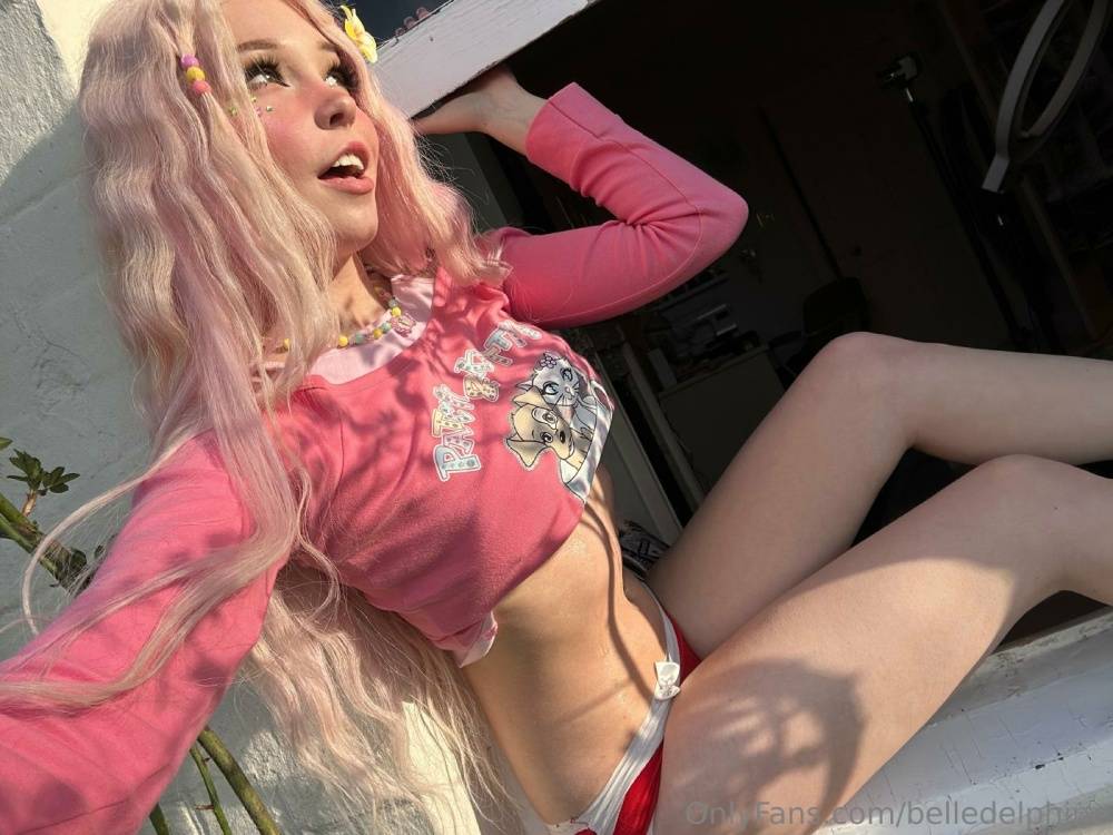 Belle Delphine Nude Cute In Pink Onlyfans Set Leaked - #45