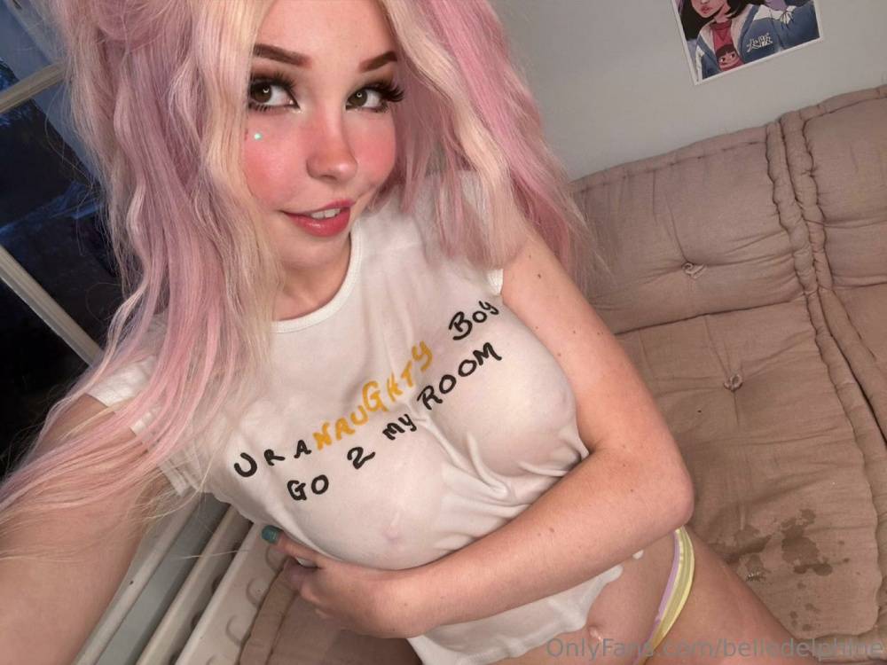 Belle Delphine Nude Naughty Wet T-Shirt Onlyfans Set Leaked - #16