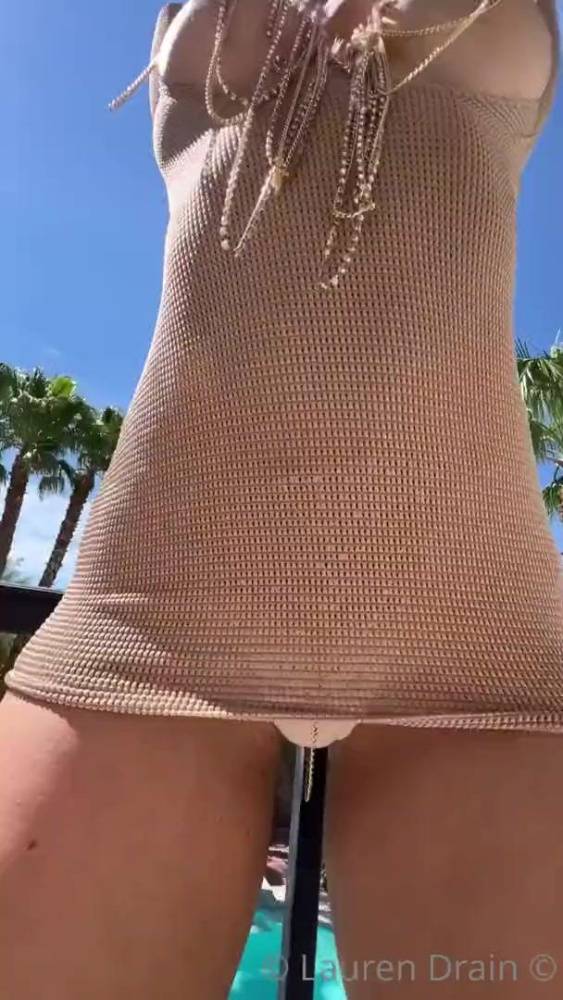 Lauren Drain See-Through Dress Strip OnlyFans Video Leaked - #2