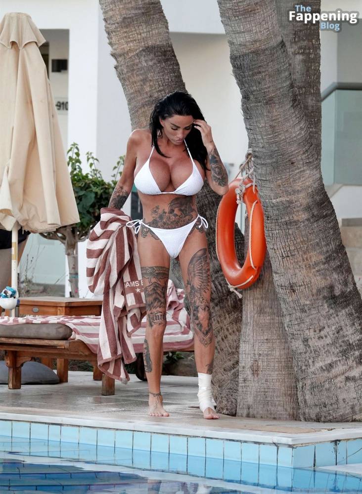 Katie Price Dons Her Alluring White Bikini Set Out in Cyprus (41 Photos) - #27