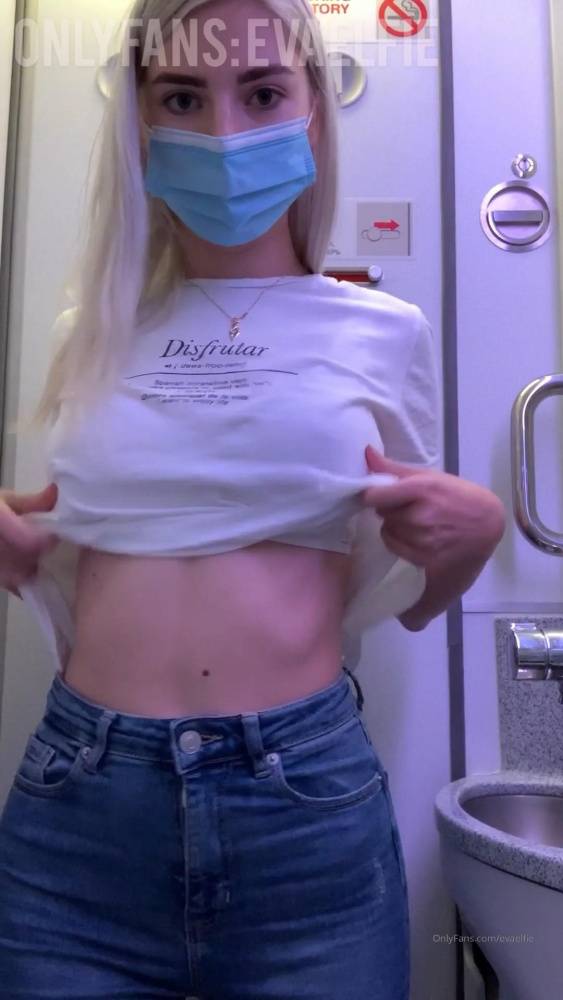 Eva Elfie Nude Airplane Bathroom Tease OnlyFans Video Leaked - #4