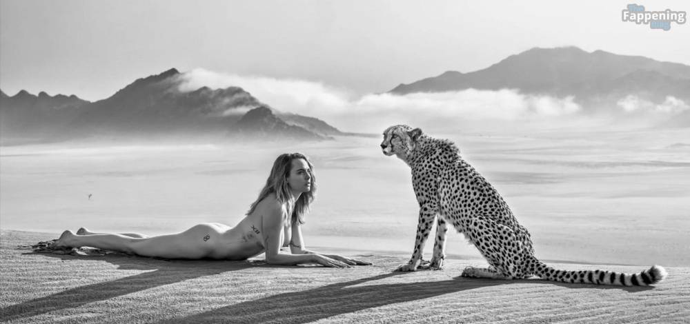 Cara Delevingne Poses Naked with a Wild Cheetah (8 Photos) - #2