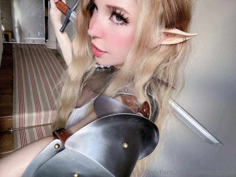 Belle Delphine Sexy Elf Warrior Cosplay Onlyfans Set Leaked - #20