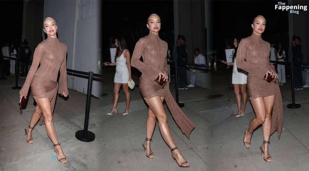 Jasmine Sanders Shows Off Her Sexy Legs at Patrick Ta’s Makeup Launch in Hollywood (17 Photos) - #16