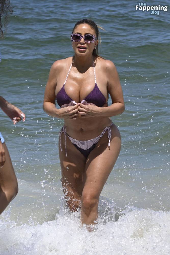 Larsa Pippen Looks Incredible as She Wears a Purple String Bikini on Miami Beach (24 Photos) - #11