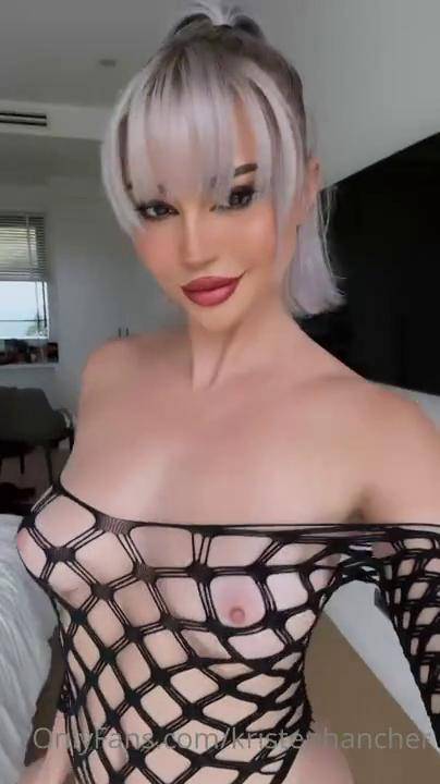 Kristen Hancher Nude TikTok Fishnet OnlyFans Video Leaked - #1