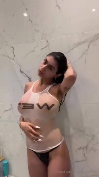 Mia Khalifa Nude Wet Tank Top OnlyFans Video Leaked - #3