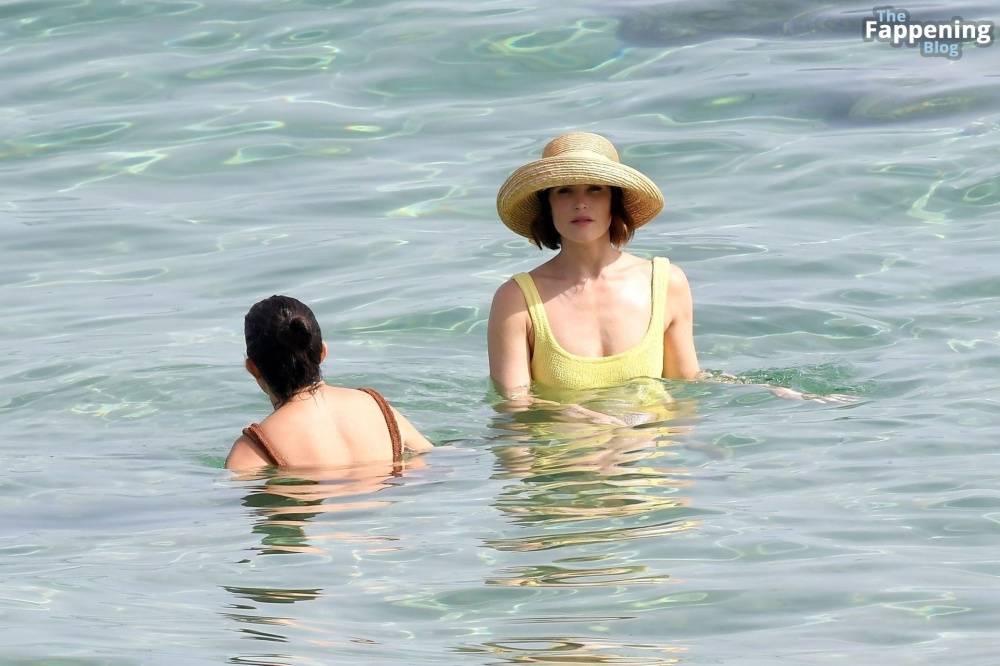 Gemma Arterton Shows Off Her Toned Physique in a Yellow Swimsuit (39 Photos) - #19