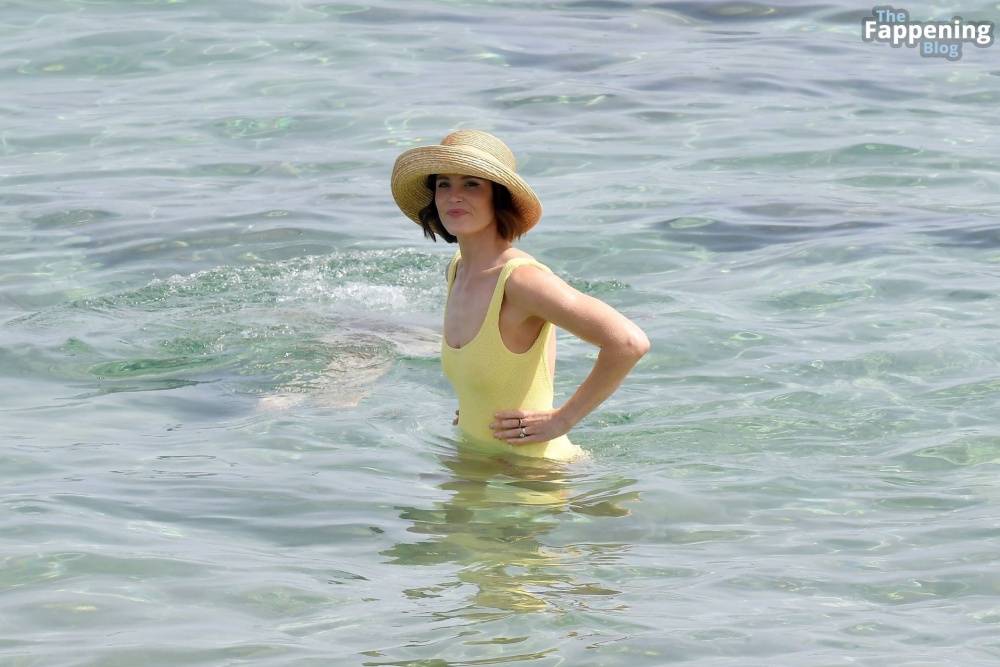 Gemma Arterton Shows Off Her Toned Physique in a Yellow Swimsuit (39 Photos) - #24