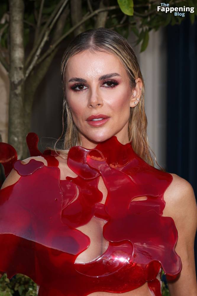 Águeda López Stuns in a Red Dress in Paris (16 Photos) - #9