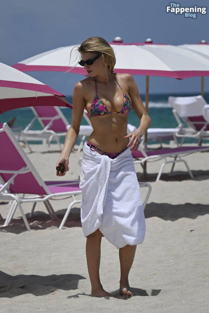 Charlotte McKinney Hits the Beach in a Colorful String Bikini During a Beach Break in Miami (32 Photos) - #25