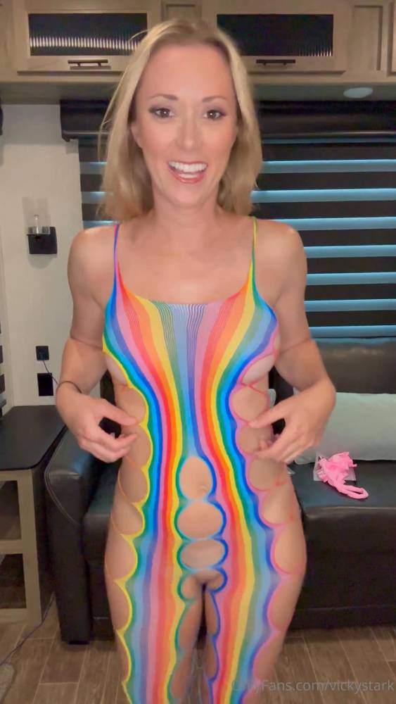 Vicky Stark Nude Crotchless Body Stockings Onlyfans Video Leaked - #20