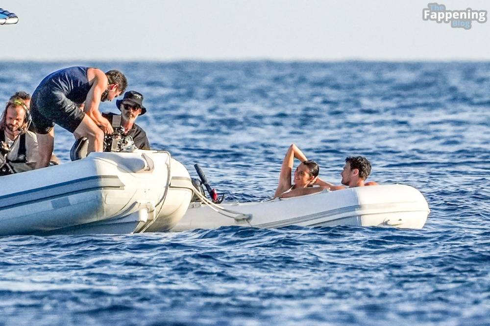 Vittoria Ceretti & Theo James Shoot a Commercial at the Faraglioni in Capri for Dolce & Gabbana (40 Photos) - #27