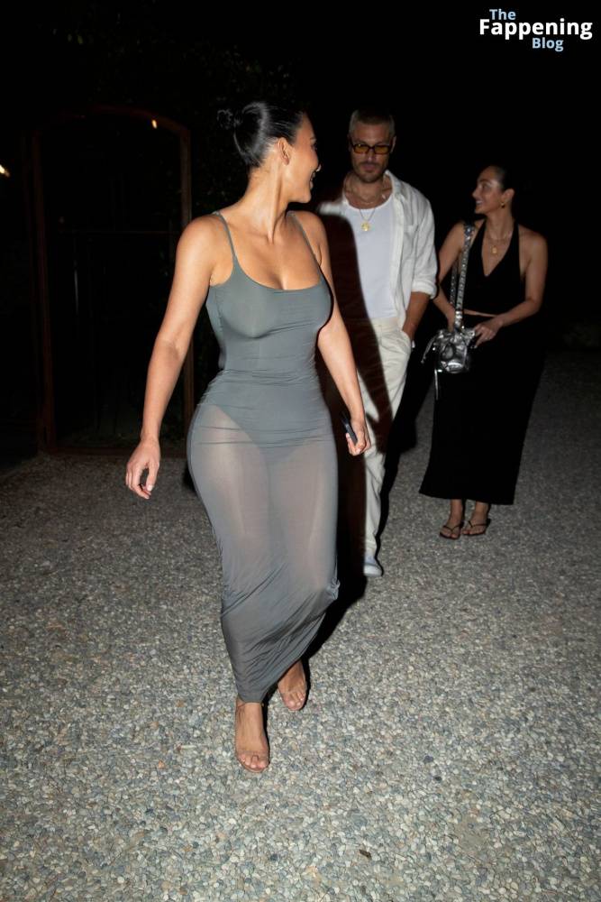 Kim Kardashian Shows Off Her Assets in a Sheer Dress (14 Photos) - #1