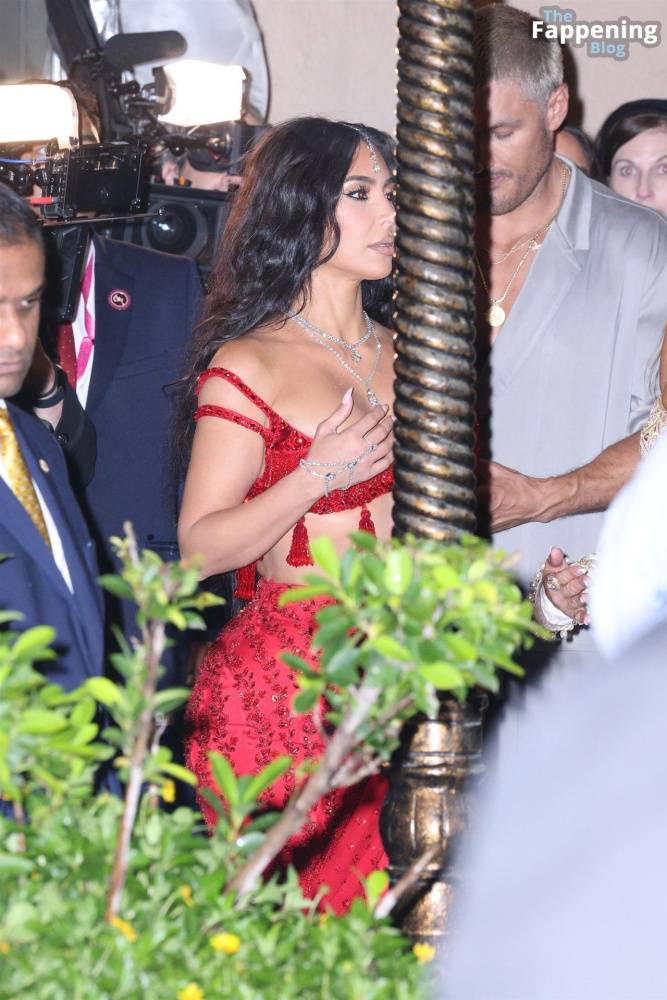 Kim Kardashian Stuns in Red for Anant Ambani’s Wedding (40 Photos) - #3