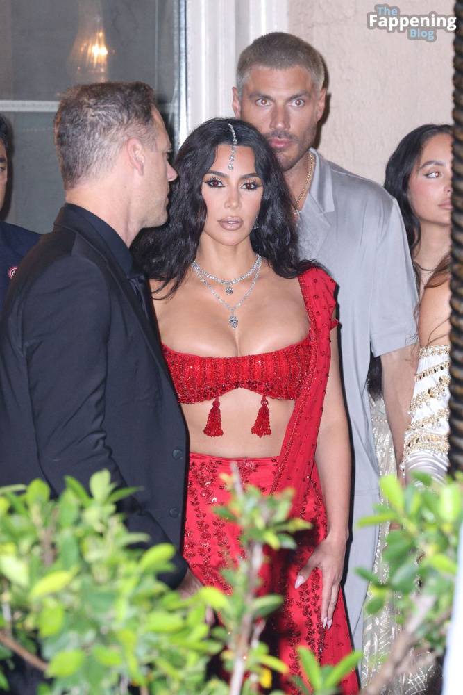 Kim Kardashian Stuns in Red for Anant Ambani’s Wedding (40 Photos) - #30