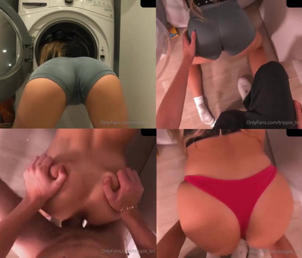 Trippie Bri Nude Laundry Doggy Style OnlyFans Video Leaked - #1