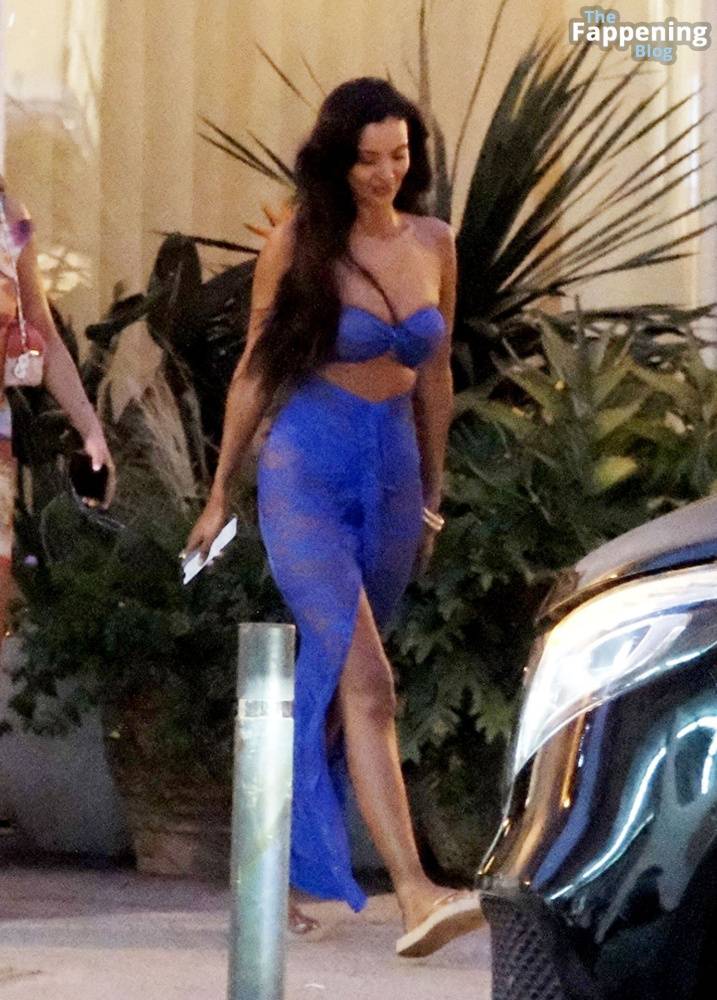 Maya Jama Stuns in a Blue Dress in Ibiza (76 Photos) - #10