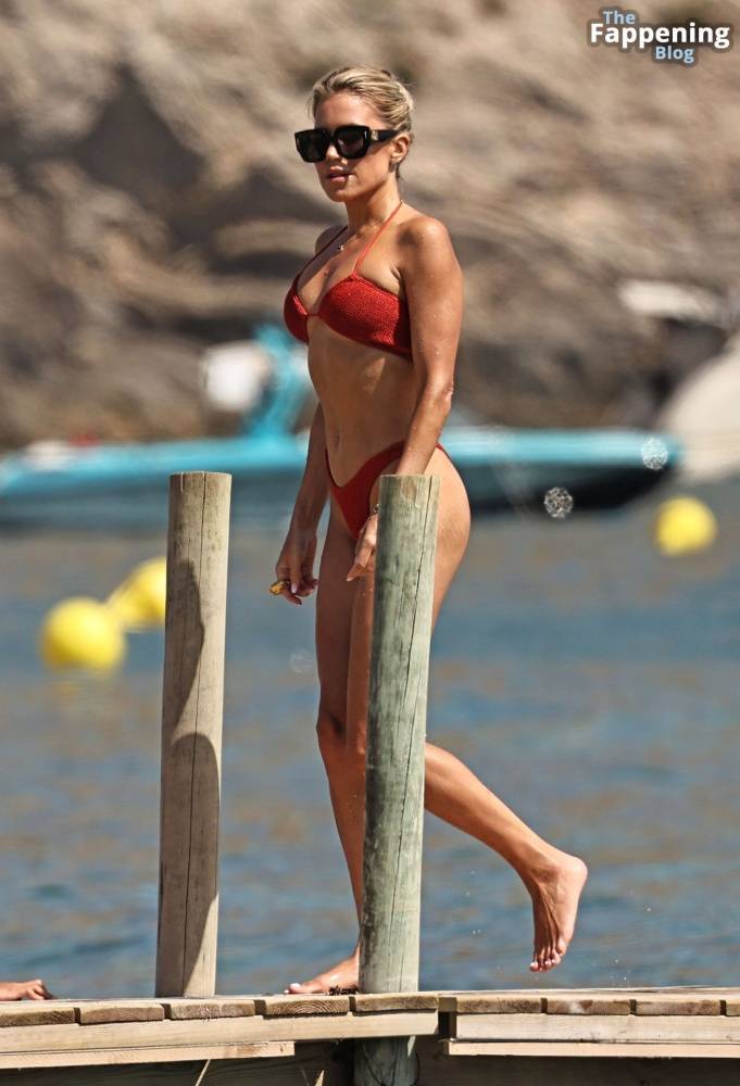 Sylvie Meis is Seen in a Red Bikini During Her Day at the Beach on Ibiza (16 Photos) - #12