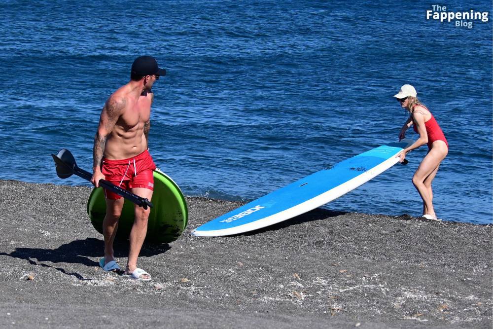 Katie McGlynn Stuns in a Red Bikini as She Hits the Beach in Greece with Ricky Raymen (32 Photos) - #9