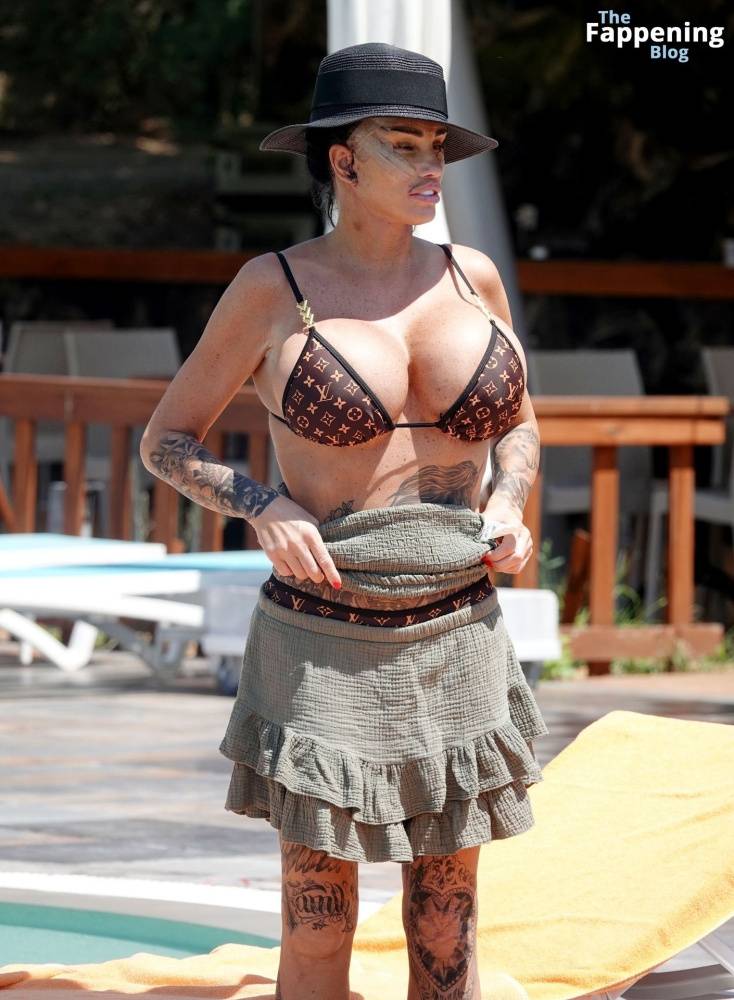 Katie Price Rocks in Her Skimpy Little Louis Vuitton Bikini Out in Turkey (63 Photos) - #2