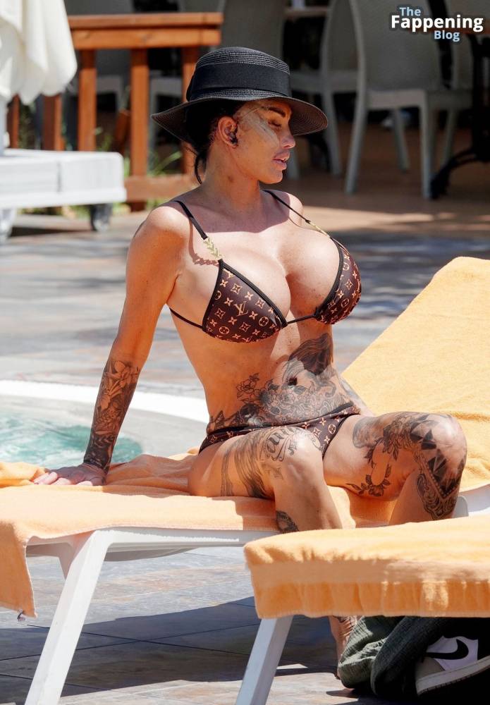 Katie Price Rocks in Her Skimpy Little Louis Vuitton Bikini Out in Turkey (63 Photos) - #22