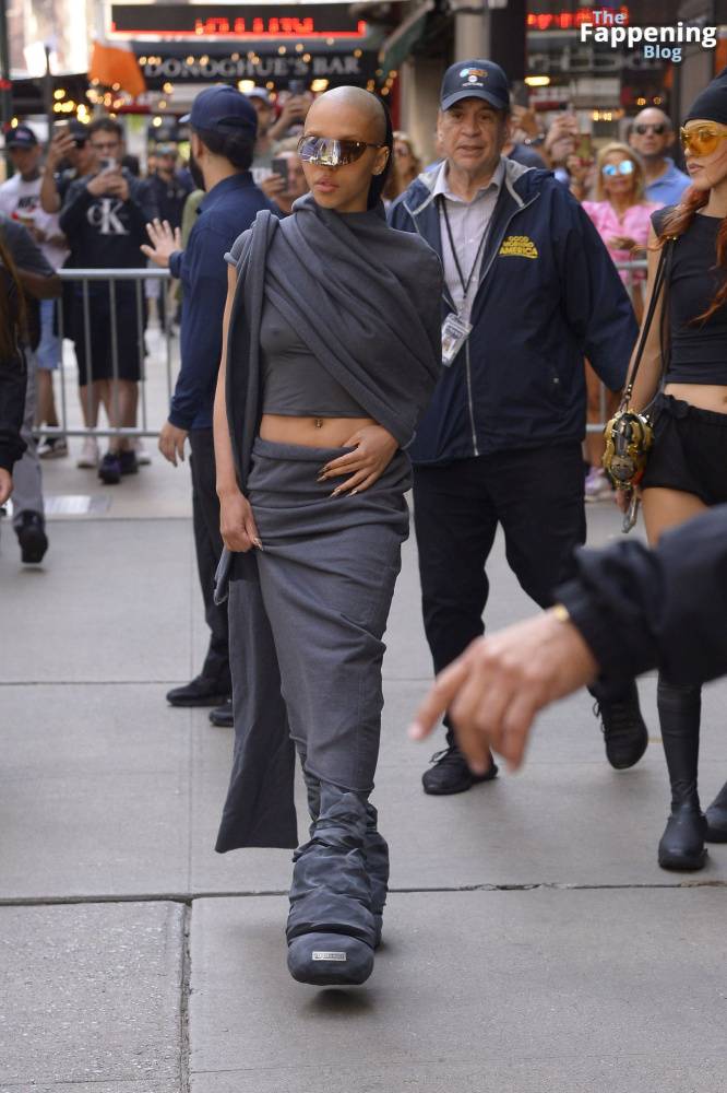 FKA Twigs is Spotted Braless as She Exits GMA3 in New York City (30 Photos) - #27