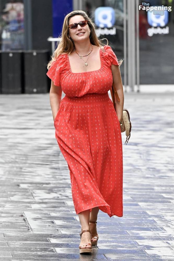 Kelly Brook Shows Off Her Assets in a Red Dress in London (34 Photos) - #14