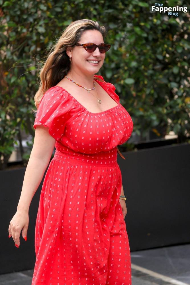 Kelly Brook Shows Off Her Assets in a Red Dress in London (34 Photos) - #24