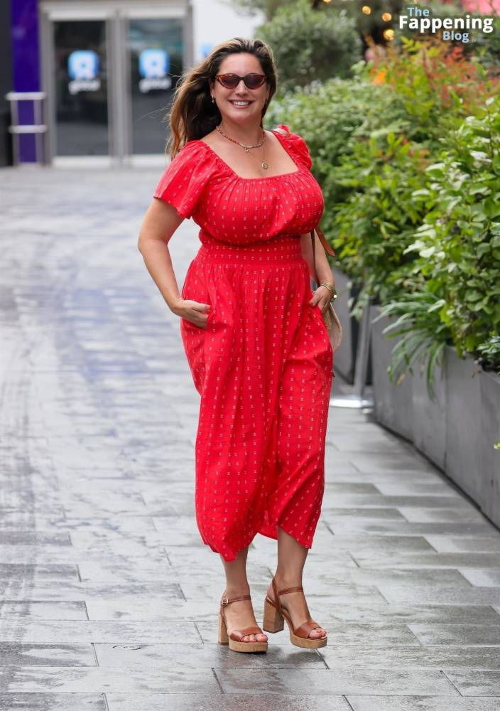 Kelly Brook Shows Off Her Assets in a Red Dress in London (34 Photos) - #7