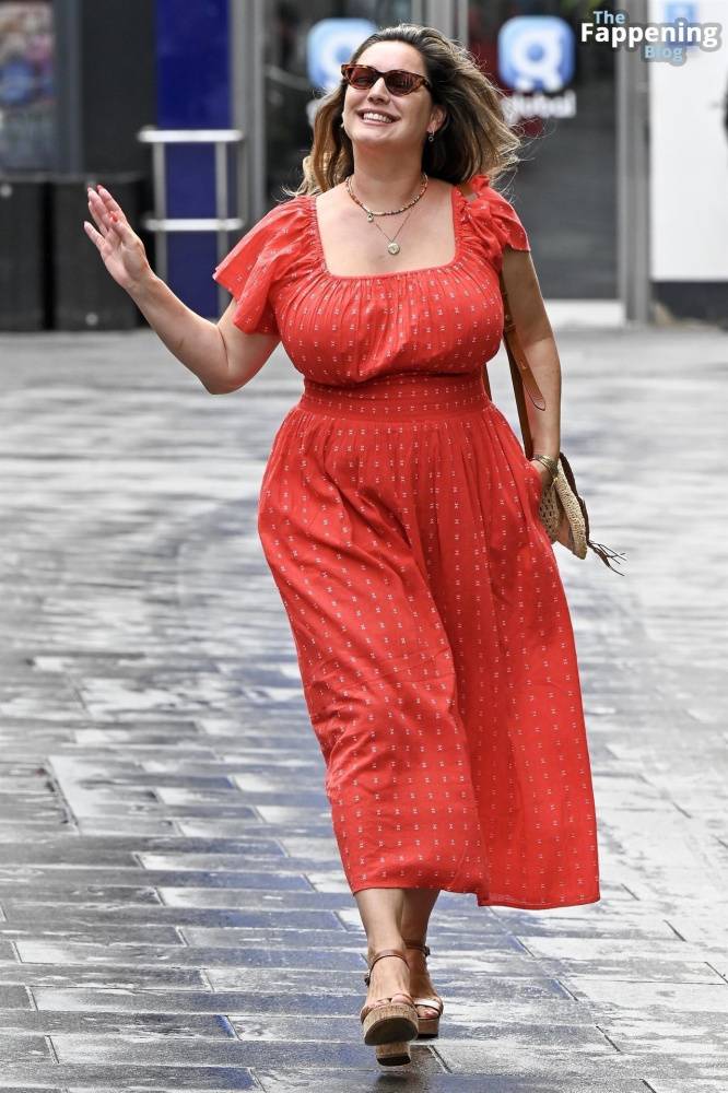 Kelly Brook Shows Off Her Assets in a Red Dress in London (34 Photos) - #10