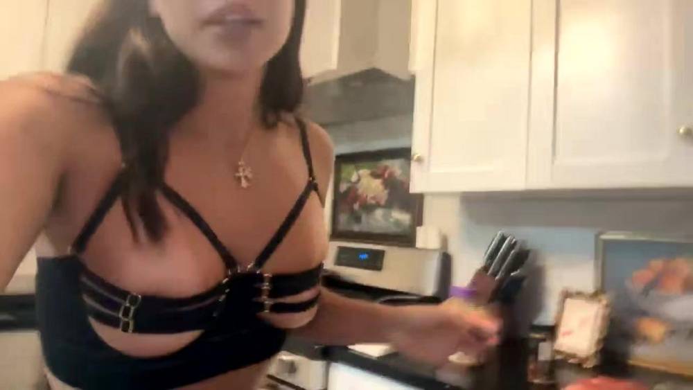 Emily Rinaudo Lingerie Kitchen Livestream OnlyFans Video Leaked - #17