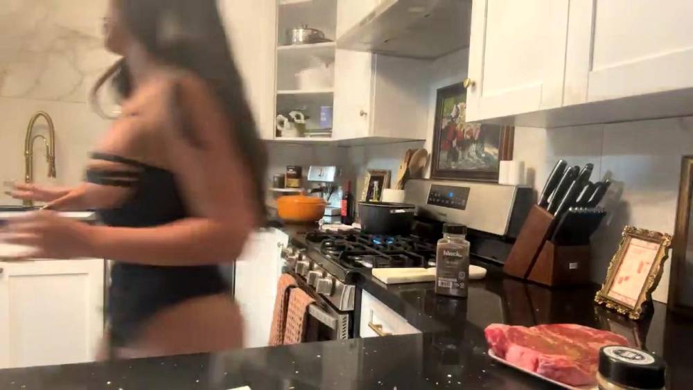 Emily Rinaudo Lingerie Kitchen Livestream OnlyFans Video Leaked - #14