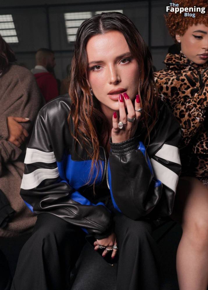 Bella Thorne Goes Braless in a Leather Jacket at the Vetements Show in Paris (28 Photos) - #19