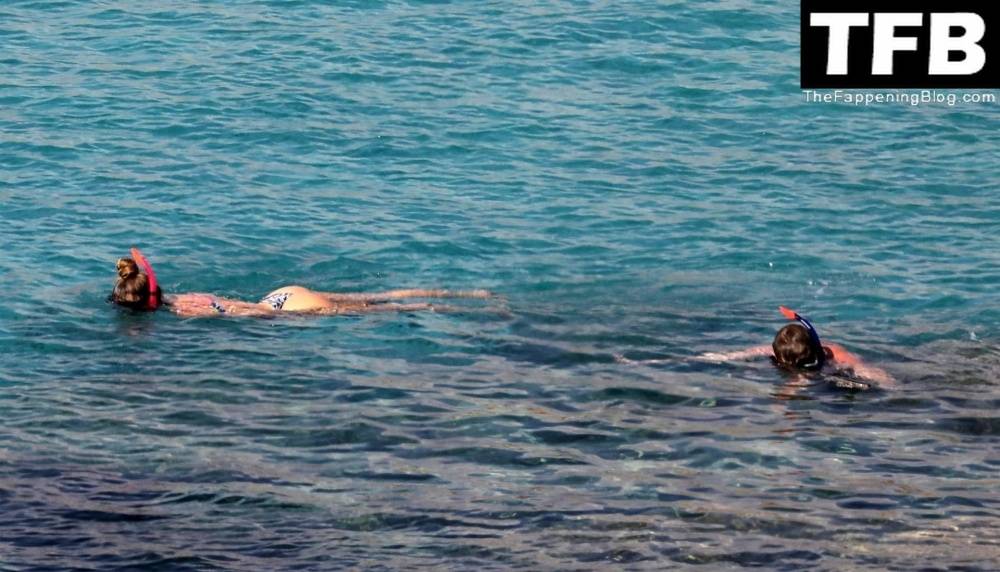 Nina Agdal & Logan Paul Enjoy a Day Snorkeling at the Beach in Mykonos - #main