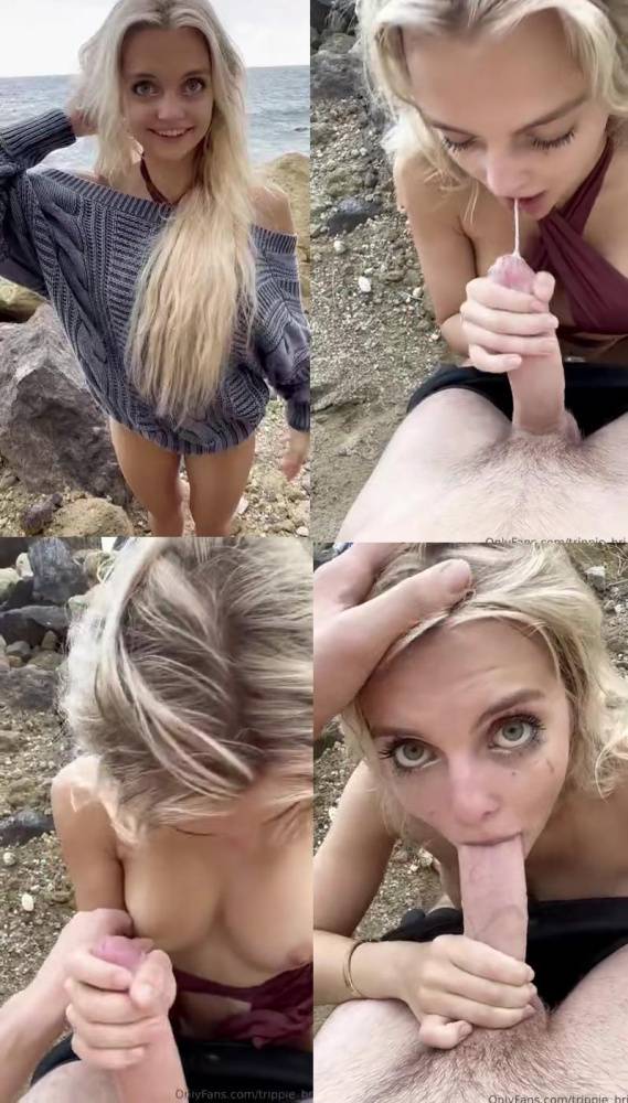 Trippie Bri Topless Beach Blowjob OnlyFans Video Leaked - #main