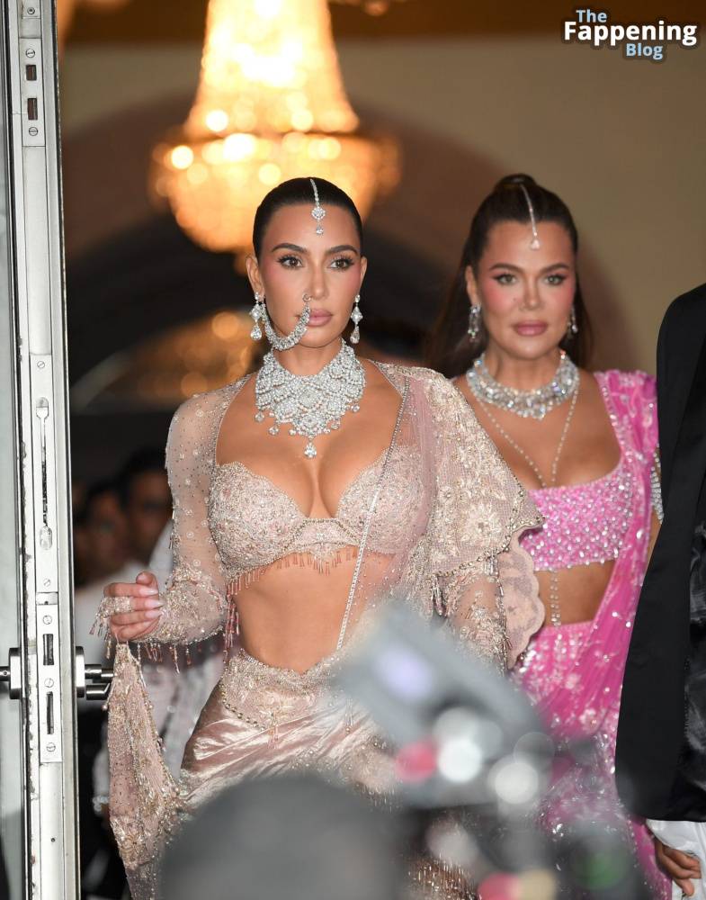 Kim Kardashian & Khloe Kardashian Look Sexy at Anant Ambani’s Wedding (22 Photos) - #main