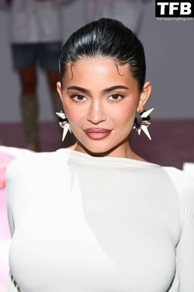 Kylie Jenner Flaunts Her Curves in a White Dress During Paris Fashion Week on dailyfans.net