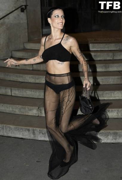 Halsey Looks Hot in a See-Through Dress at the Tiffany & Co Is Hosting Beyonce Party on dailyfans.net