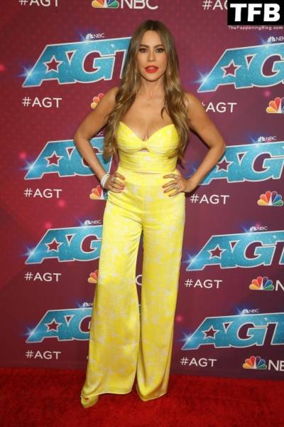Sofi­a Vergara Flaunts Her Cleavage at the Red Carpet of the 1CAmerica 19s Got Talent 1D Season 17 Live Show on dailyfans.net
