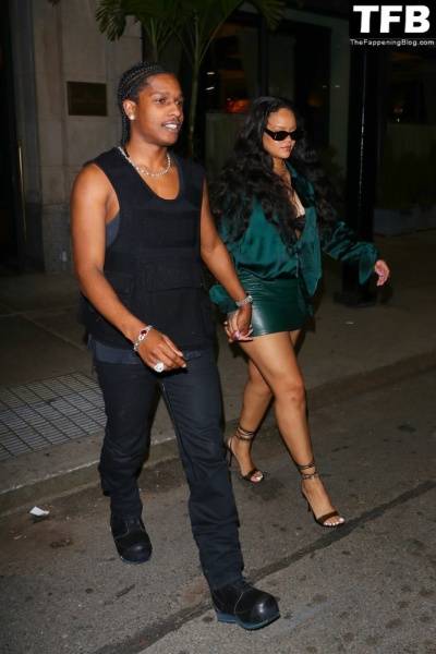 Rihanna & ASAP Rocky Enjoy a Date Night at the Ned Hotel on dailyfans.net