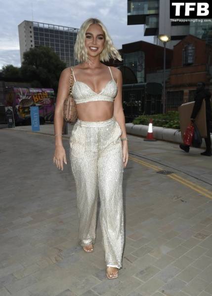 Cheyenne Kerr Arrives at the Rose Riviera Fashion Event in Manchester on dailyfans.net