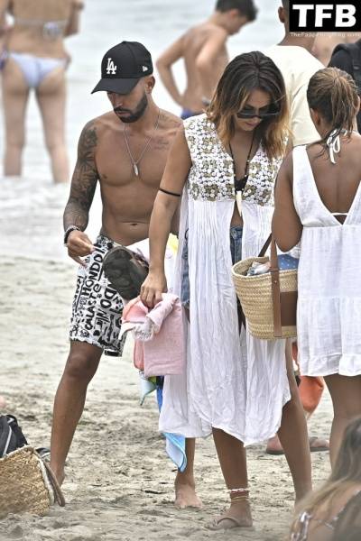 Raquel Lozano Flaunts Her Curves on the Beach in Ibiza on dailyfans.net