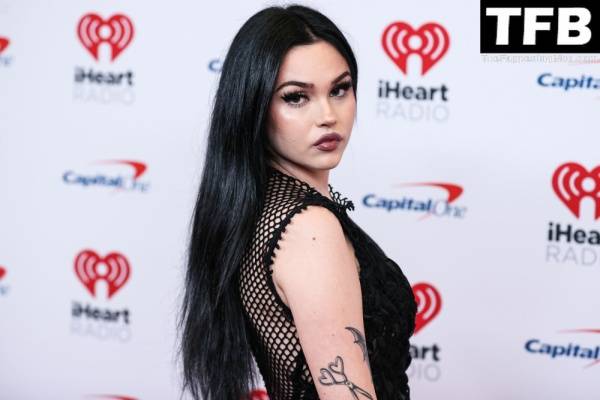 Maggie Lindemann Flaunts Her Sexy Legs & Tits at the iHeartRadio Music Festival on dailyfans.net