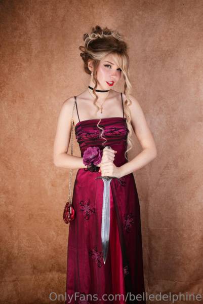 Belle Delphine Nude Prom Night Red Dress Onlyfans Set Leaked on dailyfans.net