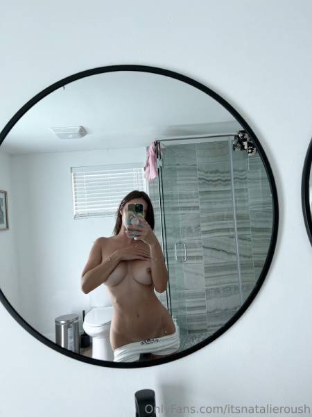 Natalie Roush Nipple Tease Bathroom Selfie Onlyfans Set Leaked on dailyfans.net