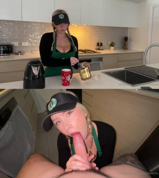 WettMelons Nude Starbucks Role Play OnlyFans Video Leaked on dailyfans.net