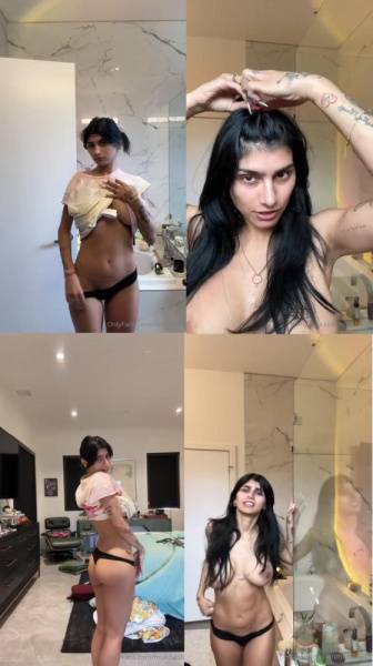 Mia Khalifa Nude Bathroom OnlyFans Livestream Leaked on dailyfans.net
